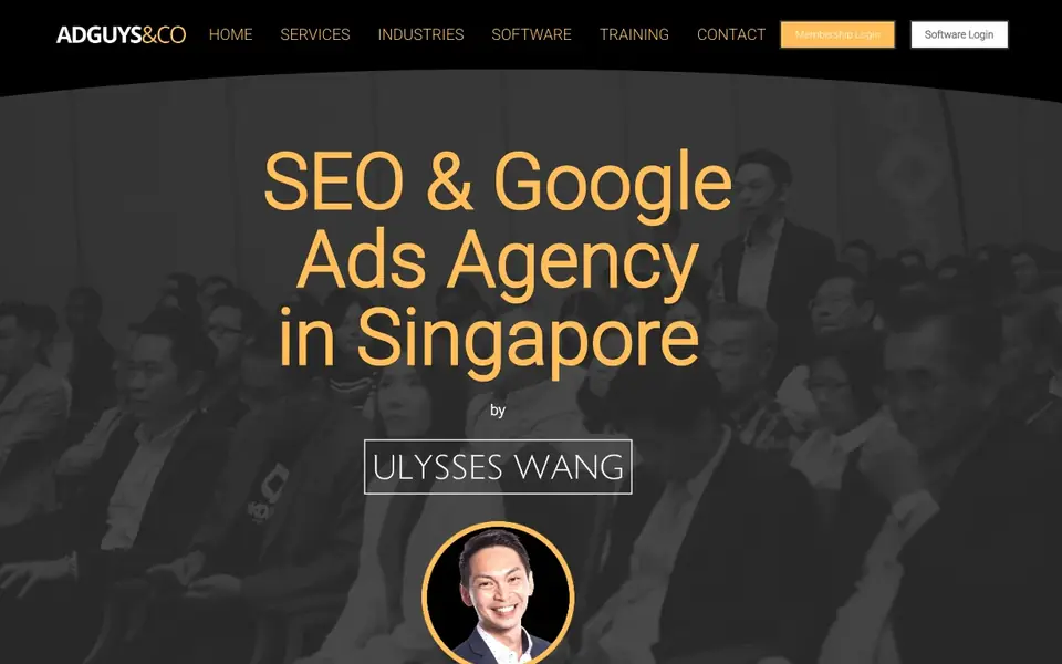 AD GUYS & CO website homepage, 4 Oct 2026