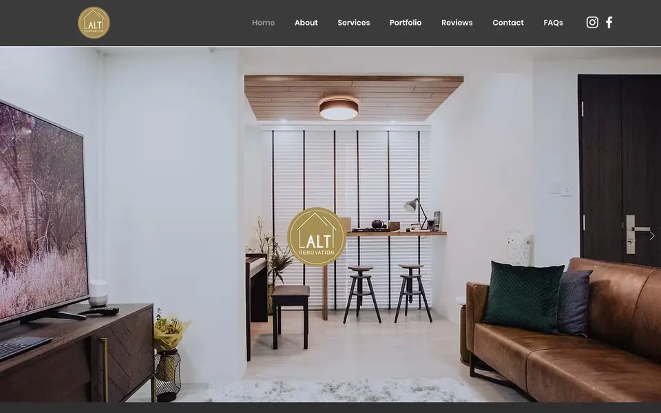 ALT Renovation website homepage, 4 Oct 2026