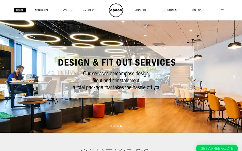 Apcon website homepage, 4 Oct 2026