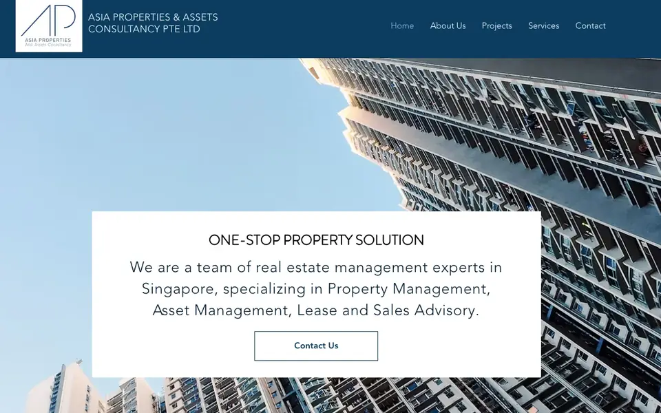 Asia Properties & Assets Consultancy website homepage, 4 Oct 2026