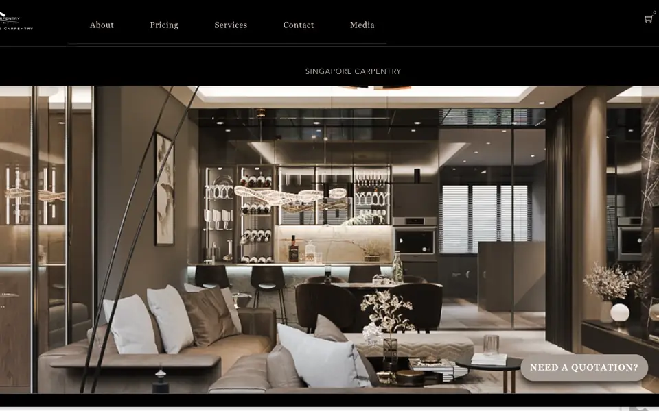 Singapore Carpentry website homepage, 4 Oct 2026
