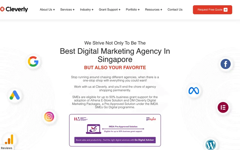 Cleverly SG Pte. Ltd. website homepage, 4 Oct 2026