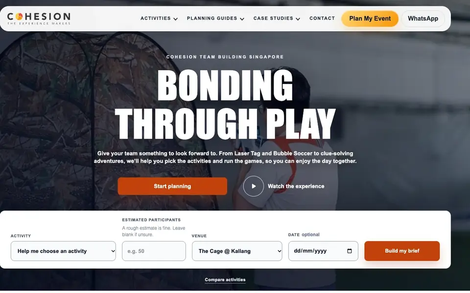 Cohesion website homepage, 4 Oct 2026