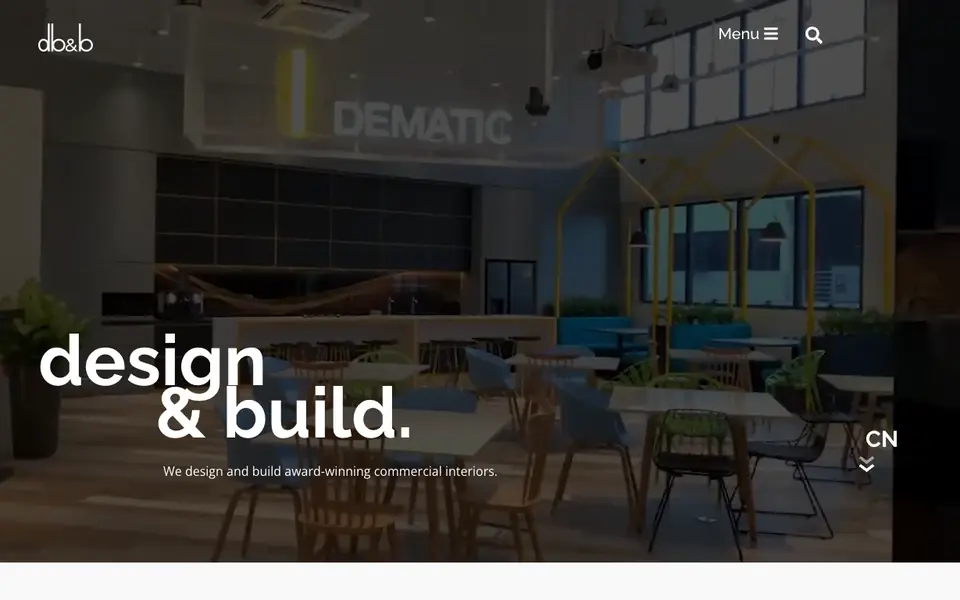 DB&B website homepage, 4 Oct 2026