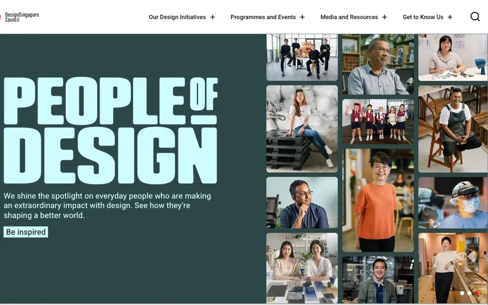 Design Singapore Council website homepage, 4 Oct 2026