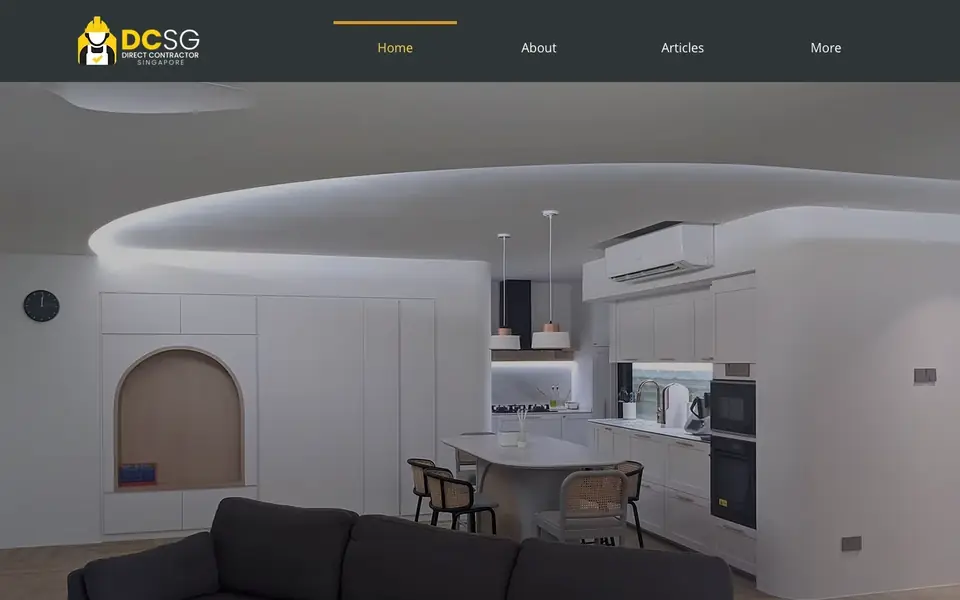 Direct Contractor Singapore website homepage, 4 Oct 2026