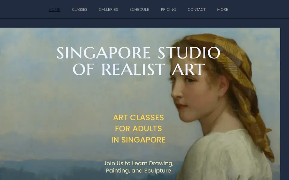 Classical Realism SG – Art School Singapore website homepage, 4 Oct 2026