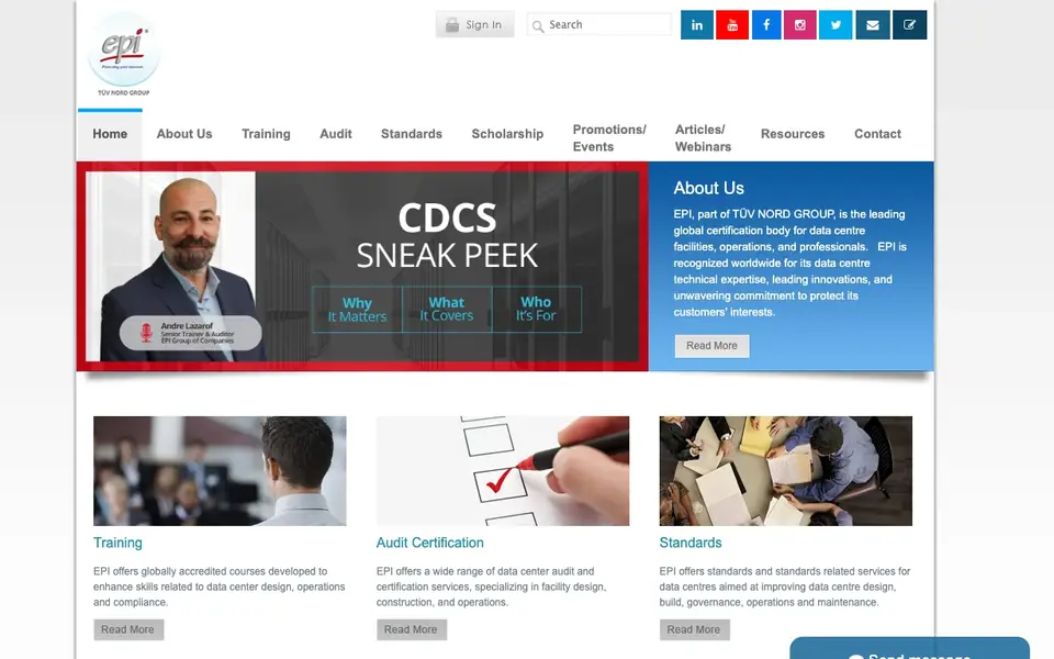 EPI website homepage, 4 Oct 2026