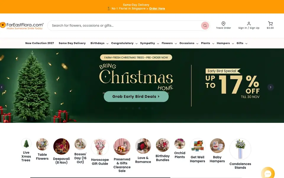 Far East Flora website homepage, 4 Oct 2026