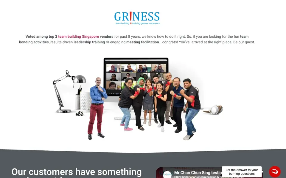 Griness website homepage, 4 Oct 2026