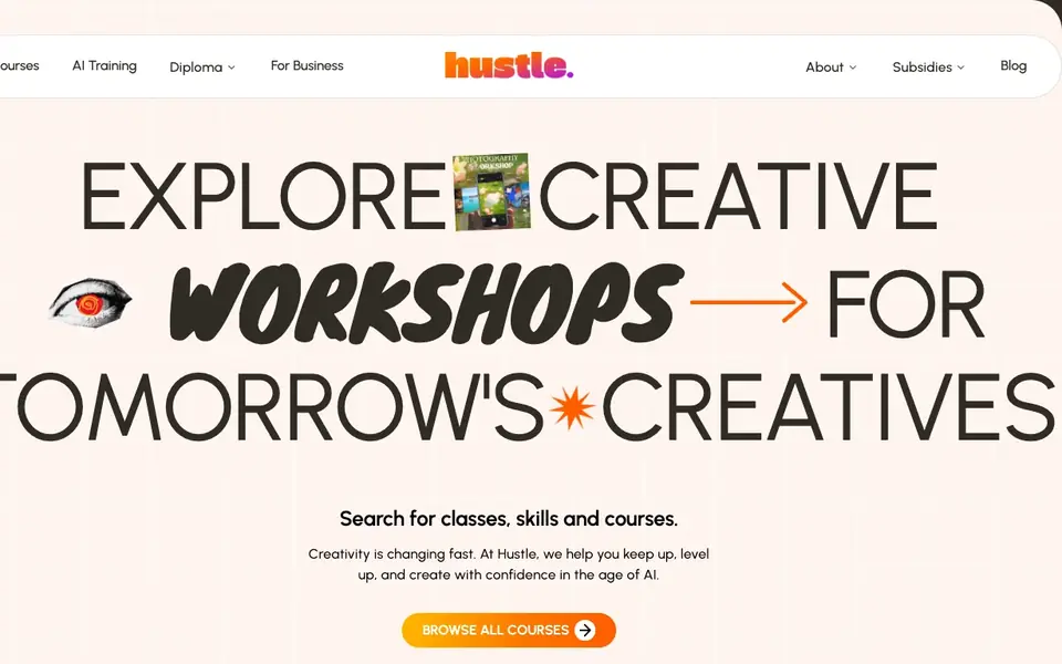 Hustle Singapore website homepage, 4 Oct 2026