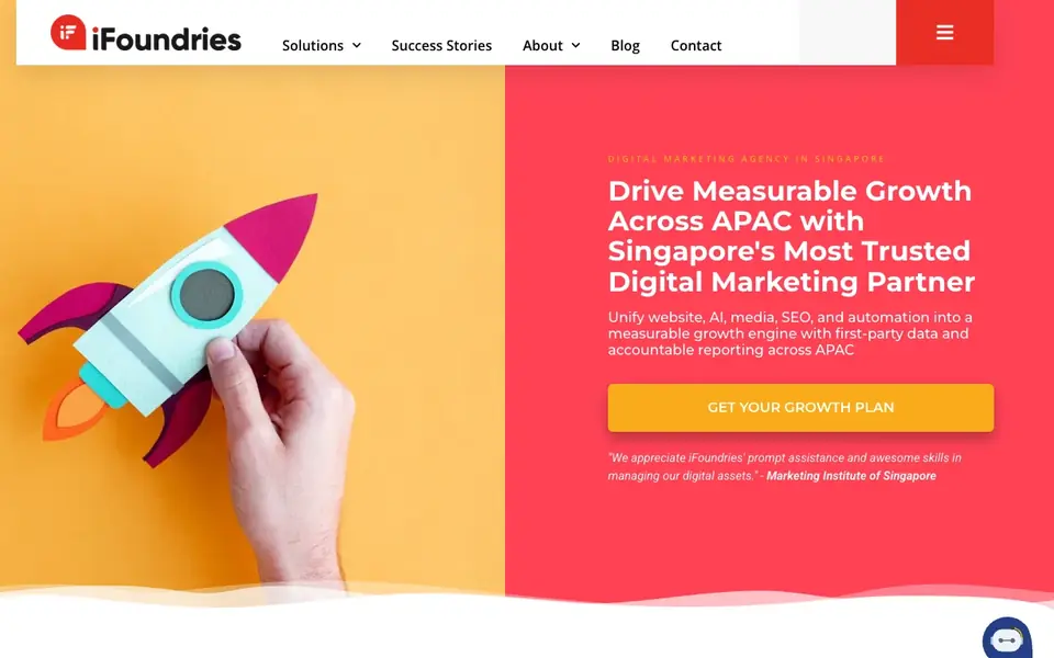 iFoundries website homepage, 4 Oct 2026