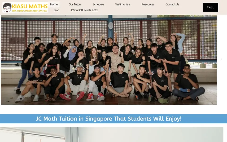 Kiasu Maths website homepage, 4 Oct 2026