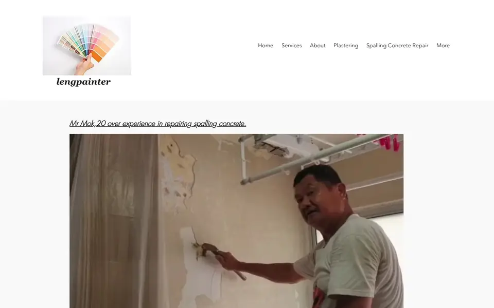 Lengpainter website homepage, 4 Oct 2026