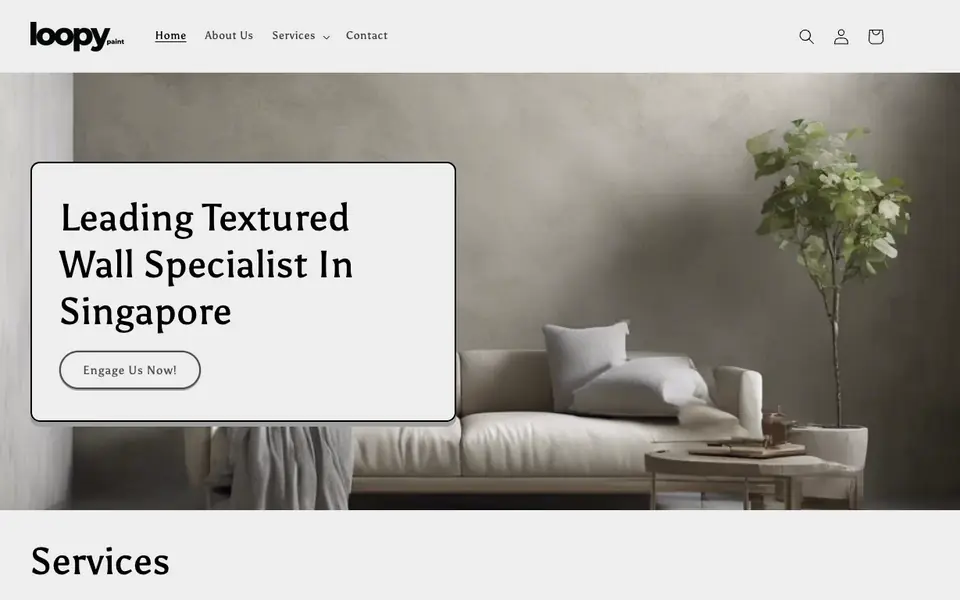 Loopy Paint website homepage, 4 Oct 2026