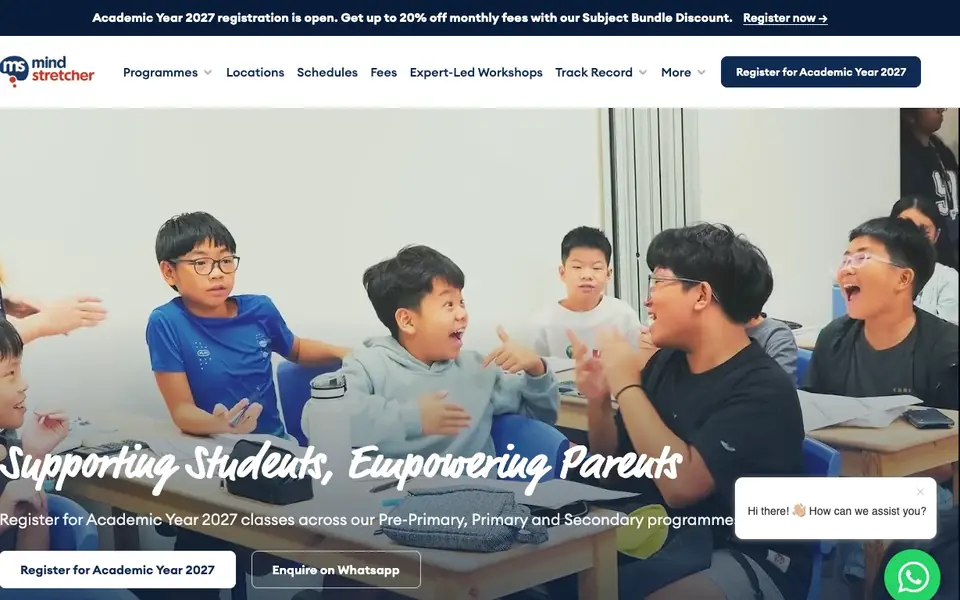 Mind Stretcher Learning Center (Balmoral) website homepage, 4 Oct 2026