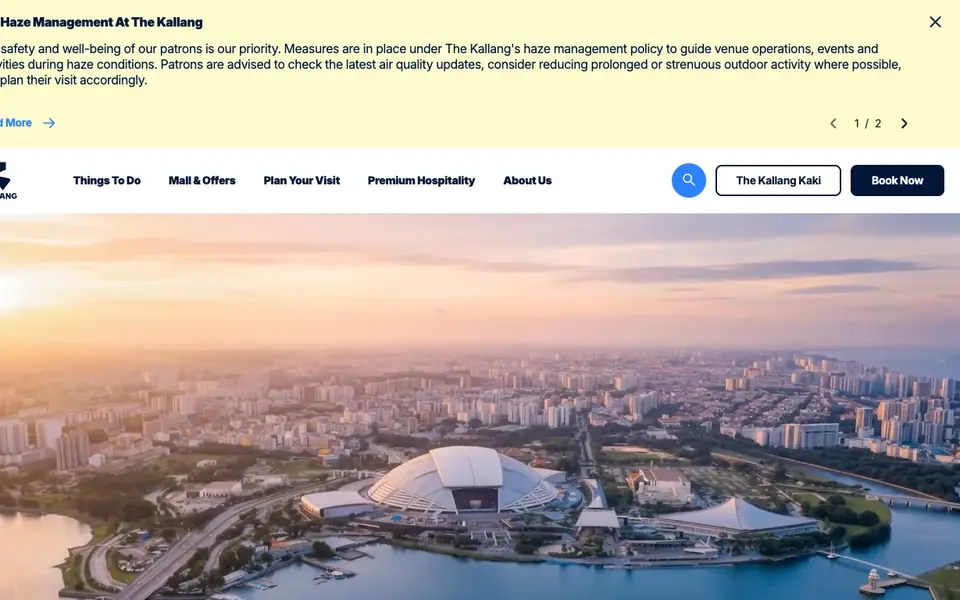 OCBC Aquatic Centre website homepage, 4 Oct 2026