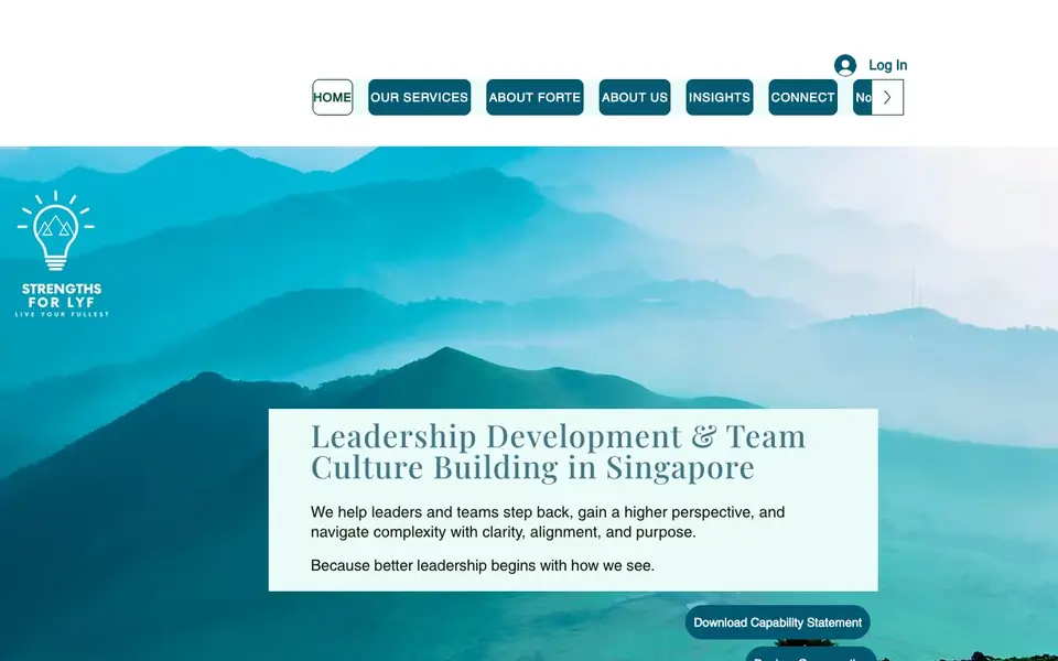 Strengths For Lyf website homepage, 4 Oct 2026