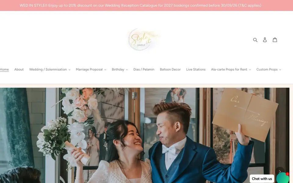 Style It Simply website homepage, 4 Oct 2026