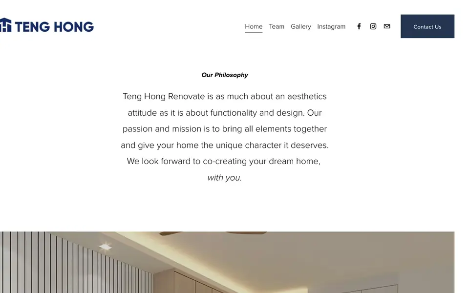 Teng Hong Renovate website homepage, 4 Oct 2026