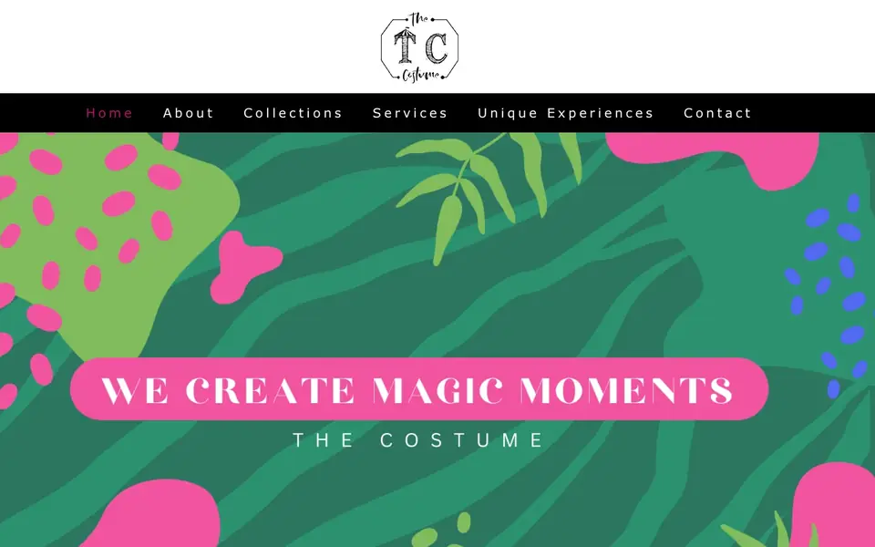 The Costume Pte Ltd website homepage, 4 Oct 2026
