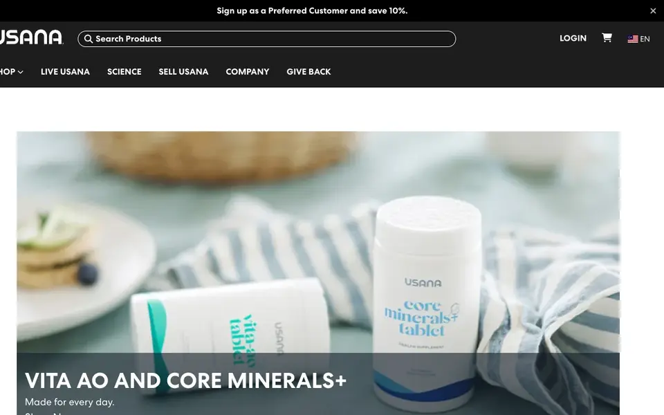USANA Singapore | USANA Health Sciences website homepage, 4 Oct 2026