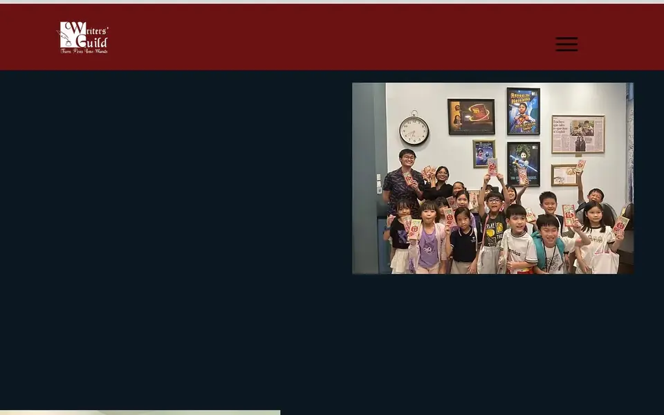 Writers’ Guild Learning Centre website homepage, 4 Oct 2026